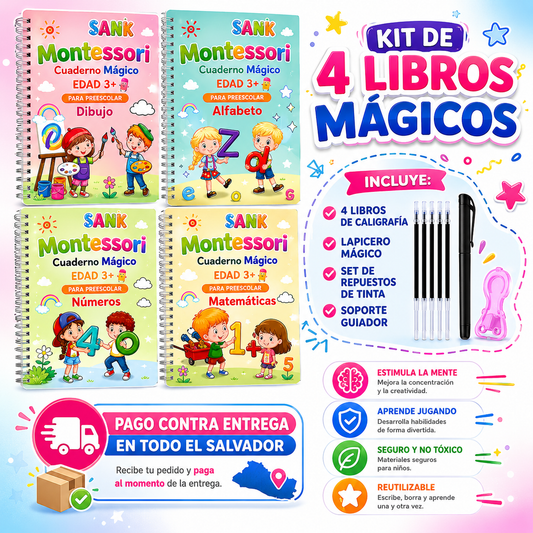 KIT LIBROS MÁGICOS DE CALIGRAFÍA